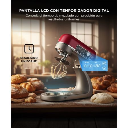 Batidora Planetaria Gadnic Cuerpo de Aluminio con Accesorios