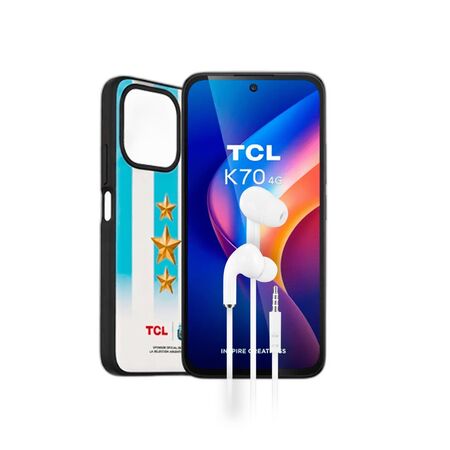 Combo TCL K70 12GB+128GB Midnight Black + Auriculares Dekkin Manos Libres