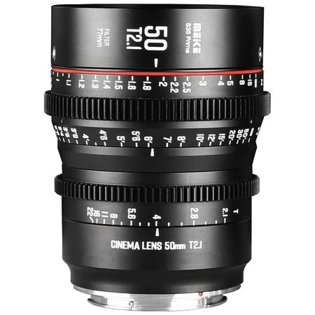 Meike MK-50T21S35-EF. 50mm T2.1 Super 35 Cine Prime EF. Lente de cine