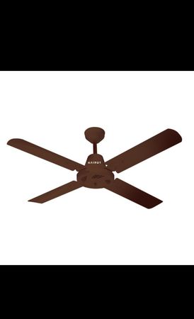 VENTILADOR DE TECHO HAIROT DE CHAPA MARRON 410