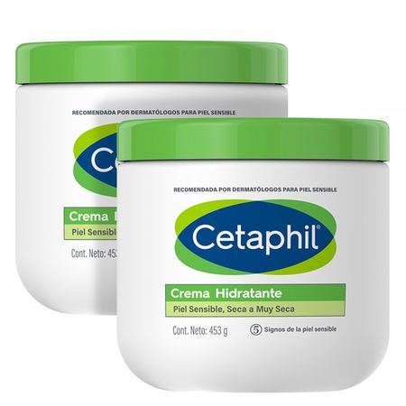 Set Cetaphil Crema Hidratante Para Piel Sensible Seca 453 x2