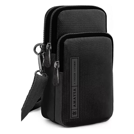Cartera Porta Celular Amayra Urbana Negra