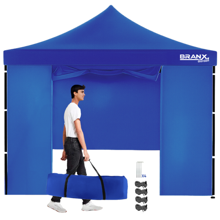 Gazebo 3x3 Metros Paredes Puerta Branx Autoarmable Plegable - Vista 1