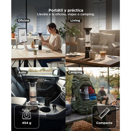 Kit Gadnic de Cafetera CukPress Prensa Tipo Aeropress Portátil + Accesorios