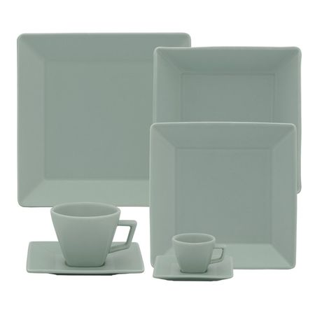 JUEGO VAJILLA X42 PIEZAS QUARTIER MENTA - OXFORD