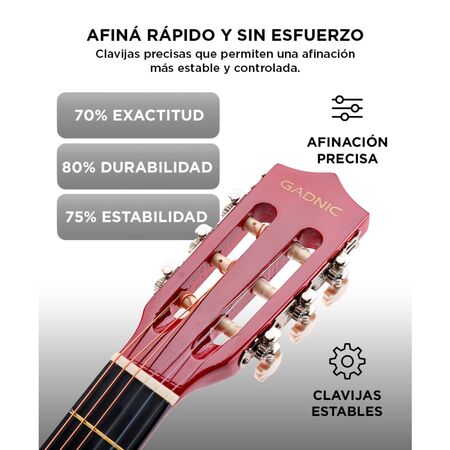 Guitarra Criolla Gadnic 39 COLOR (Marrón)