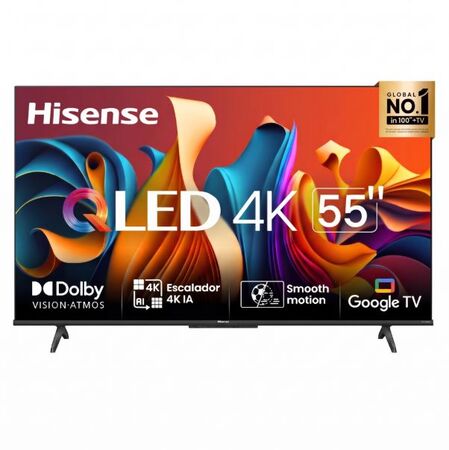 Televisor Led 55p Qled Smart Tv Google Tv 55q6n Hisense
