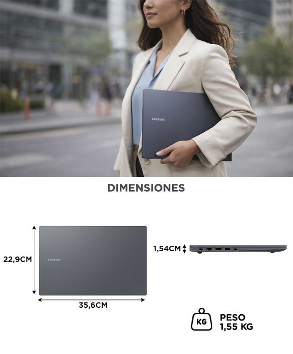 Notebook Samsung Galaxy Book4 15 6 Intel® Core™ i3 RAM 8 GB - Vista 6
