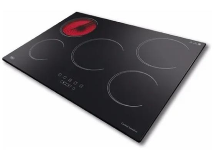 Anafe Electrico Vitroceramico Tst 5 Hornallas 4 Potencias Negro
