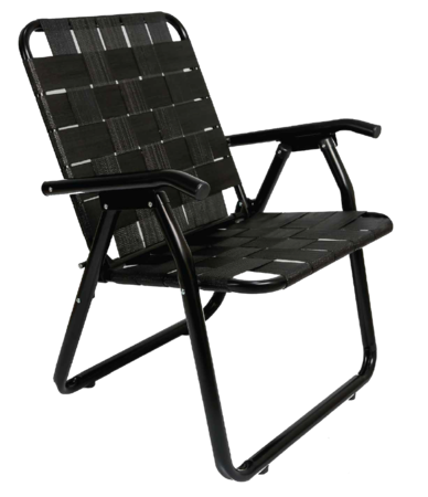 SILLON PLAYERO PLEGABLE DE ALUMINIO NEGRO
