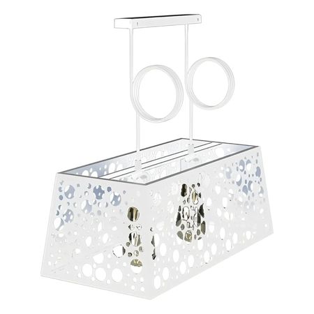Pack X 2 Colgante Aluminio Rectangular 2 Luces Hole 2 E27