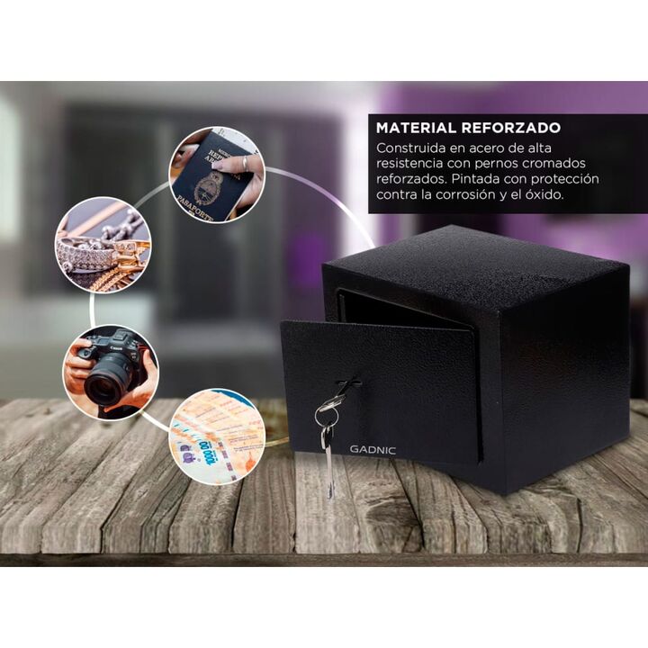 Caja Fuerte Gadnic Seguridad Reforzada Abulonar Pared - Vista 4