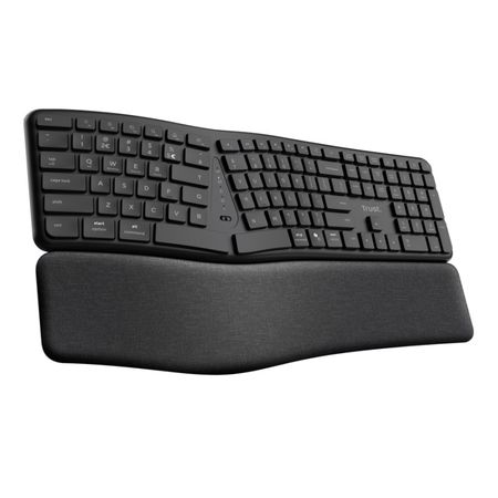 Teclado Trust Keyra Ergonómico Multidispositivo Wireless