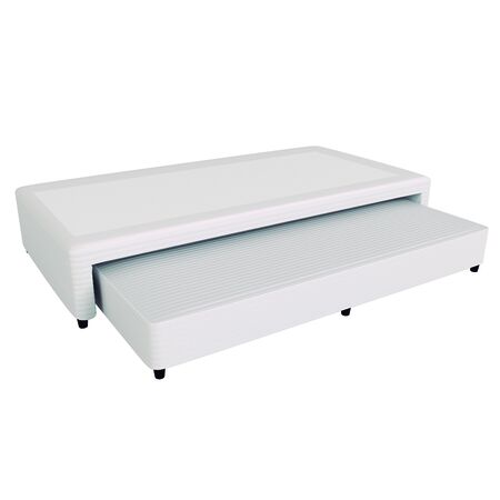 Sommier Marinero Mussa Urania 1 Plaza y media 100x200 cm Resortes Bonnell Jackard Blanco