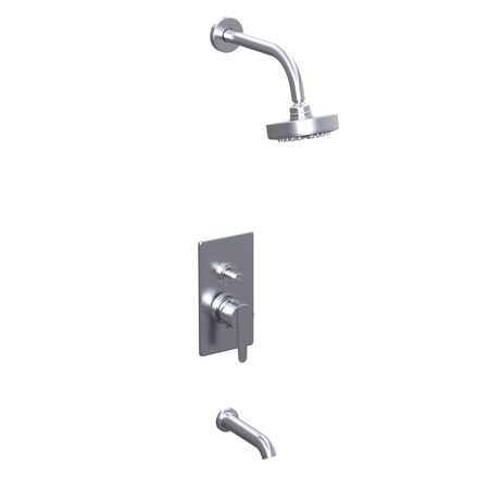 Griferia Ducha con transferencia Hidromet Flat Cromo