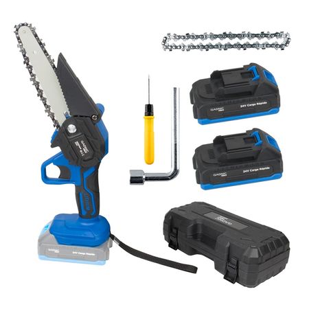 Mini Motosierra Electrica Gadnic Inalambrica + 2 Baterías