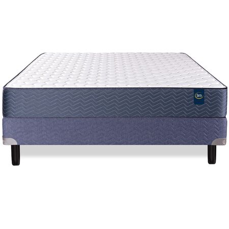 Colchon y Sommier Serta Missouri Queen Size 150x190x23cm Espuma de Alta Densidad