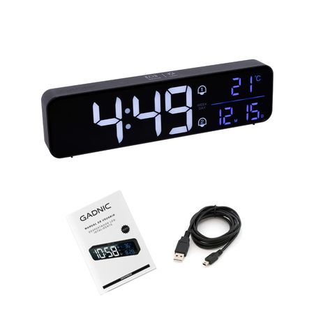 Despertador LED Inteligente Gadnic DP5PRO 40 Tonos Musicales