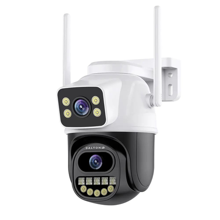 Cámara de Seguridad Dalton Doble Exterior / Interior Leds 4K Blanca y Negra DA-CAM07