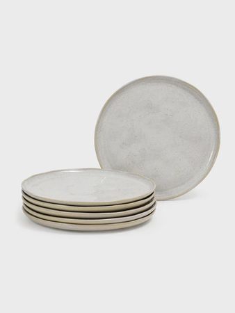 Set 6 Platos Playo 27.5cm Bio Avant Garde Stoneware Latte Beige