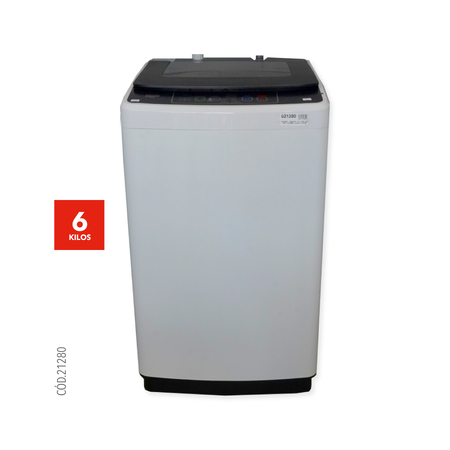LAVARROPAS HAIROT CARGA SUPERIOR 6KG BLANCO 8P CON BOMBA XQB60-6029A	