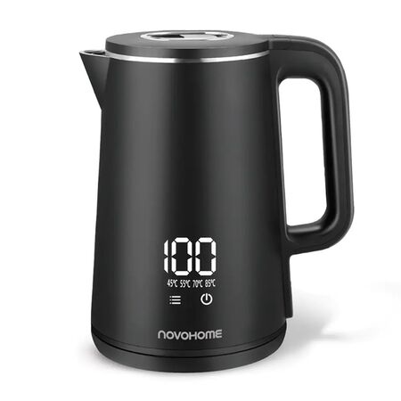 Pava Eléctrica Novohome 2 Litros Digital 1500w Negra NH-EKV100