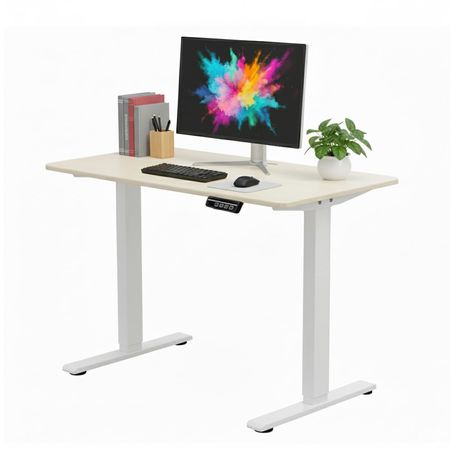 Escritorio Regulable Simple Gadnic 120x60x18 con Ajuste de Altura