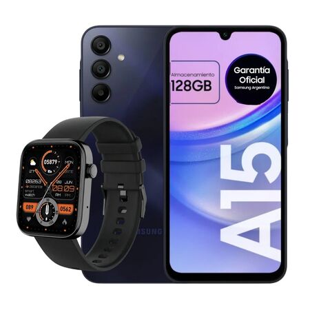 Samsung Galaxy A15 128GB + Smartwatch Colmi P71