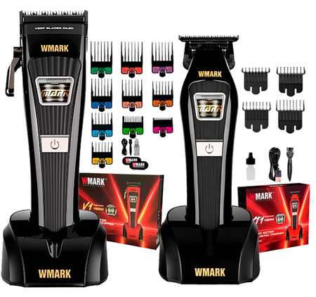 Kit Wmark Cortadora De Pelo Y Trimmer C/ Rotor Exterior Blcd