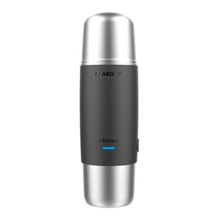 Termo Peabody PE-ETL500S 500ml Electrico Acero Mate y Bombilla