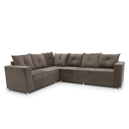 Sillon esquinero Bariloche con seis lugares color titanio
