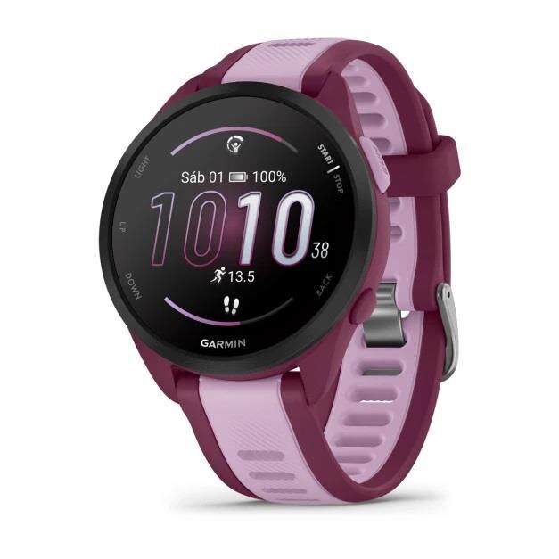 Reloj Garmin Forerunner 165 Music Fuchsia Coral Berry Lilac - Vista 2