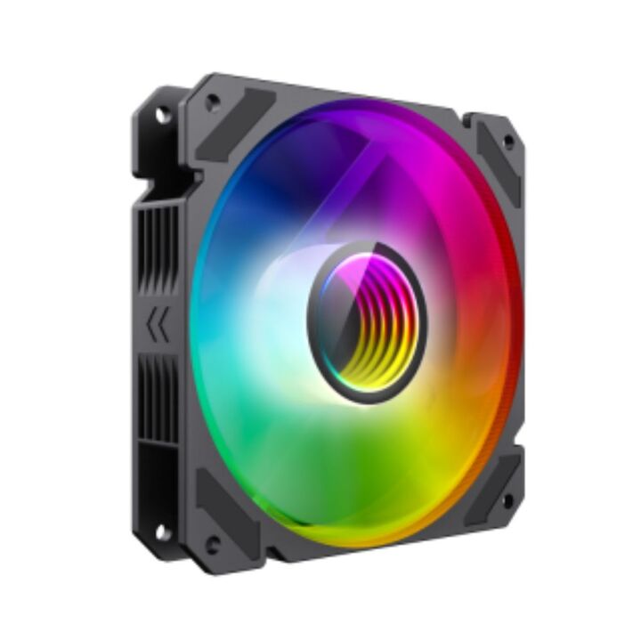 Fan Gamemax Para Gabinete Vista BK PWM FN12A-C8I ARGB - Vista 2