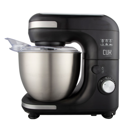 Batidora Planetaria Negra Gadnic 7 Velocidades y Accesorios