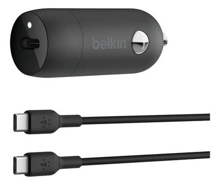 Cargador de Auto Belkin PPS 30w USB C + Cable USB C 