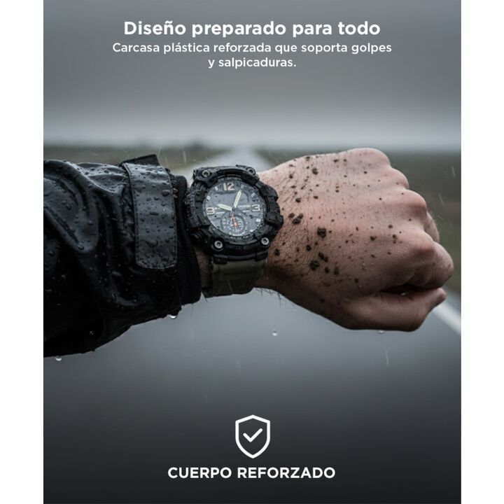 Reloj Digital Gadnic RM80F23 Hombres Sumergible Alarma Cronometro Display LED - Vista 4