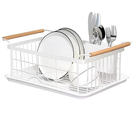 Escurre Platos Cocina Acero Pintado Hogar Actual Blanco