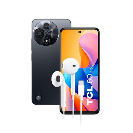 Combo TCL 60R 5G 4+128GB Space Gray + Auriculares Dekkin USB-C