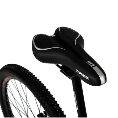 Bicicleta Mountain Bike Topmega Regal R29 Aluminio Gris/Rojo/Naranja Talle M