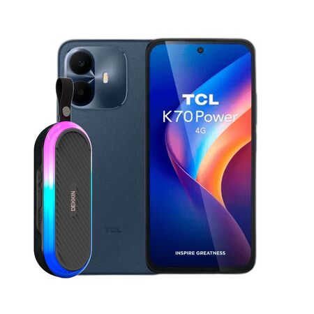 Combo TCL K70 Power 4+256GB Nebula Blue + Parlante Dekkin Bluetooth