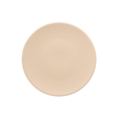 Set X 12 Platos Postre Oxford Unni Cerámica Merengue 20 Cm Merengue Liso
