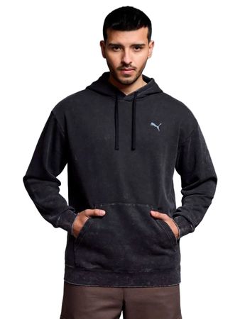 Buzo Puma Essentials Elevated Sportstyle Hombre Moda Negro