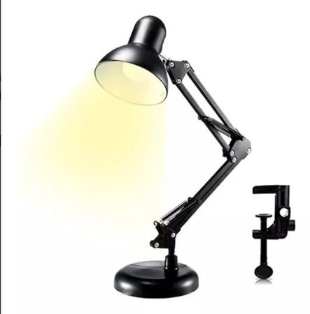 Lámpara Escritorio Mesa Brazo Articulado Metal Morza Mt 811 Estructura Negra R Star