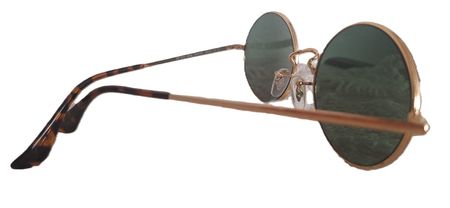 Lentes de Sol Ray Ban RB1970 Oval Dorado - Verde oscuro