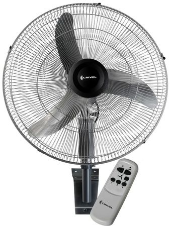 Ventilador De Pared Crivel V11 Plata 90 W