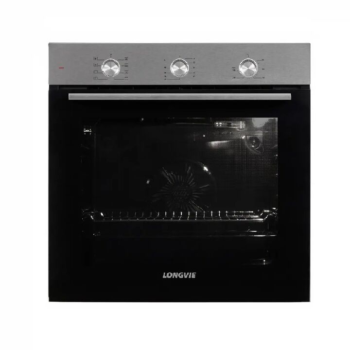 Horno Electrico Longvie 60x60cm Inoxidable Turbina Tangente Grill Termostato Timer HEQB60X - Vista 1