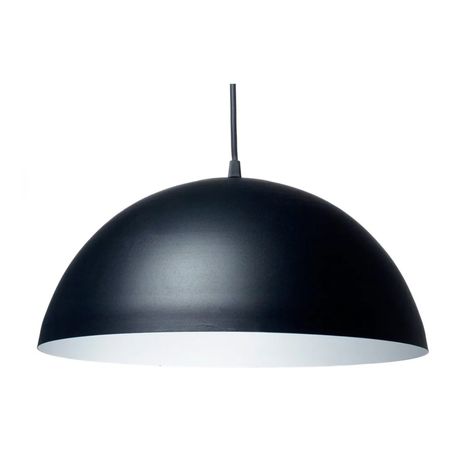 Colgante Bell 08 Media Esfera 30 Cm E27 Aluminio Negro