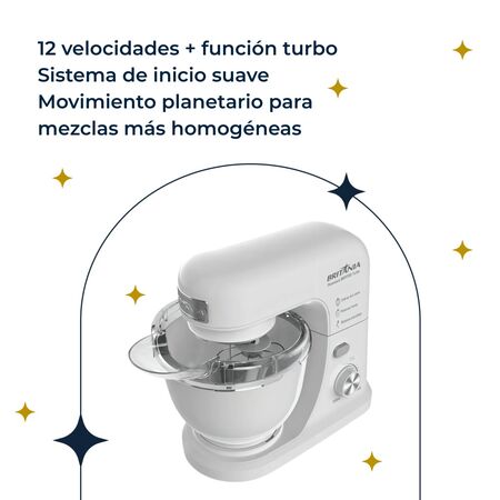 Batidora Planetaria Britania Bbpv  Blanca  Lts w
