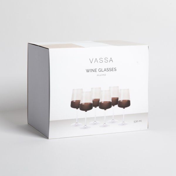 SET X 6 COPAS MALMO 530 ML VASSA HOME - Vista 2