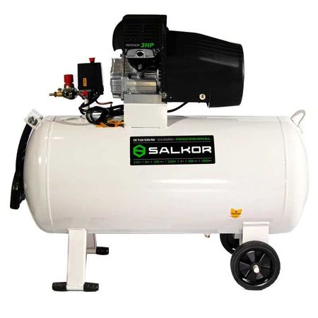 COMPRESOR DE AIRE MONOFÁSICO 3HP 100LT - SALKOR PROFESIONAL (601.CE.710)